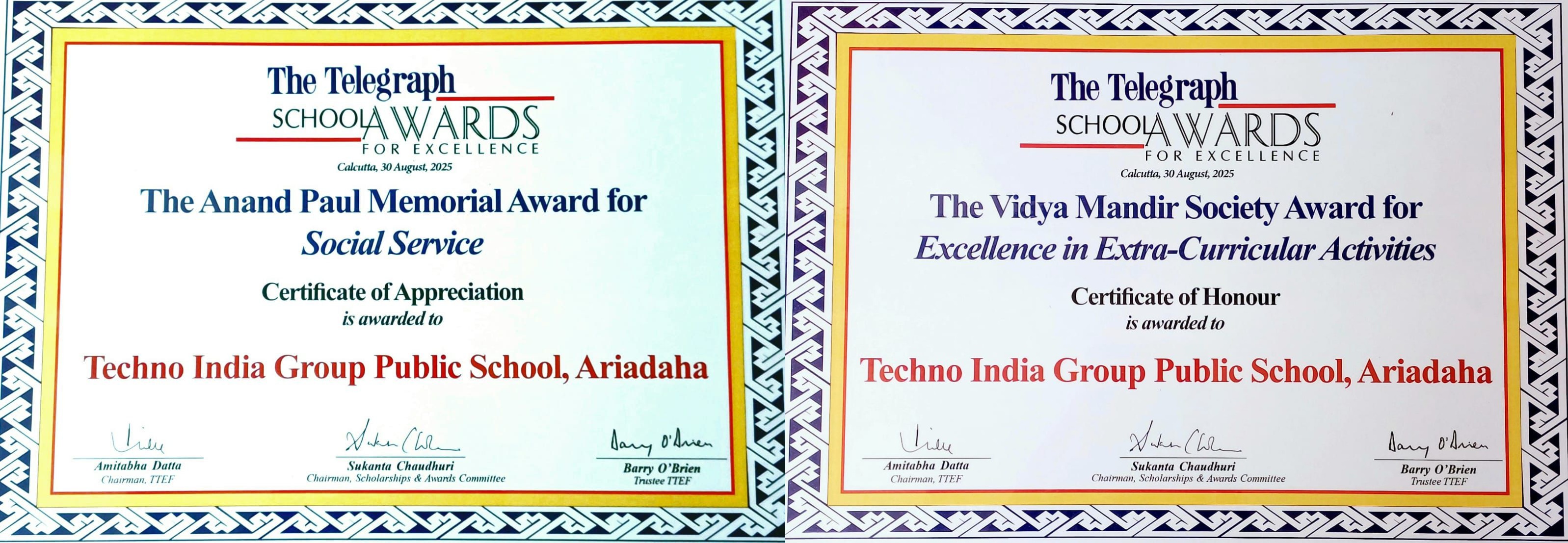 The Telegraph School Awards For Excellence